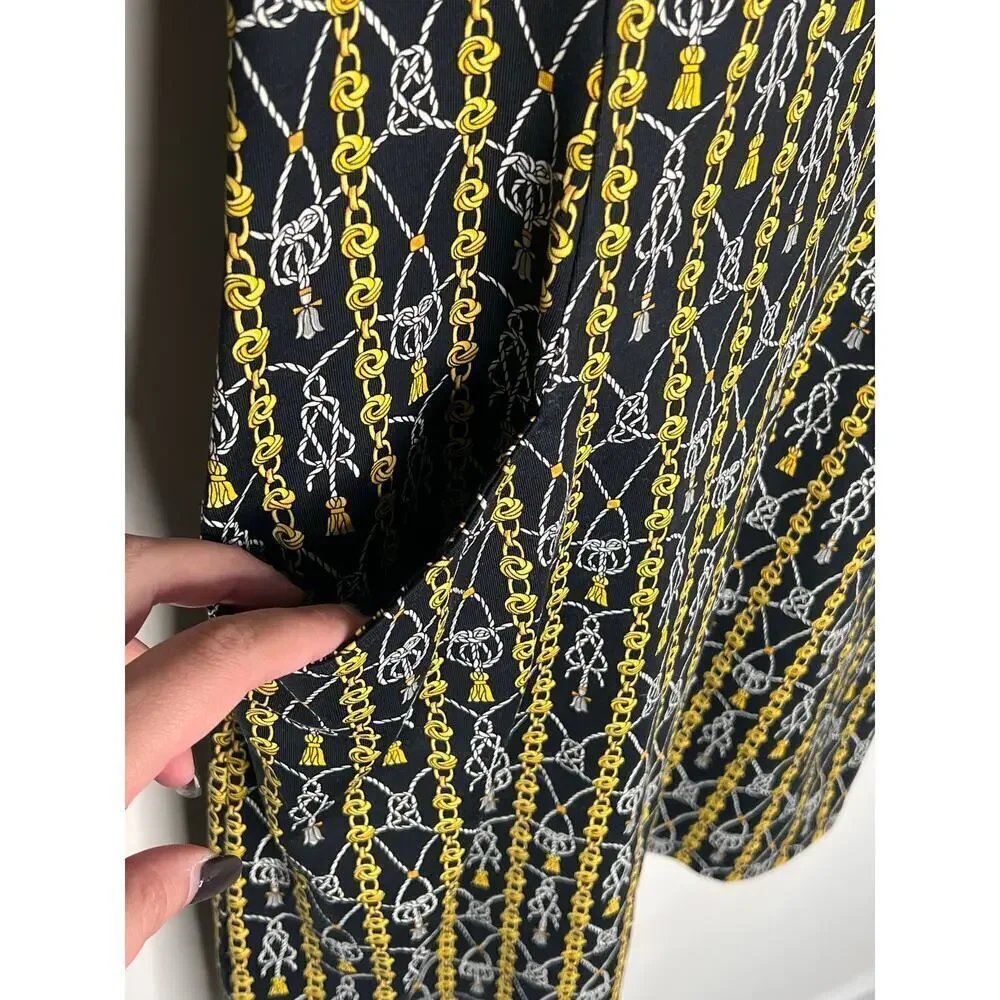 J. McLaughlin Catalyst Rope & Chain Link Signature Catalina Cloth Sheath Dress S